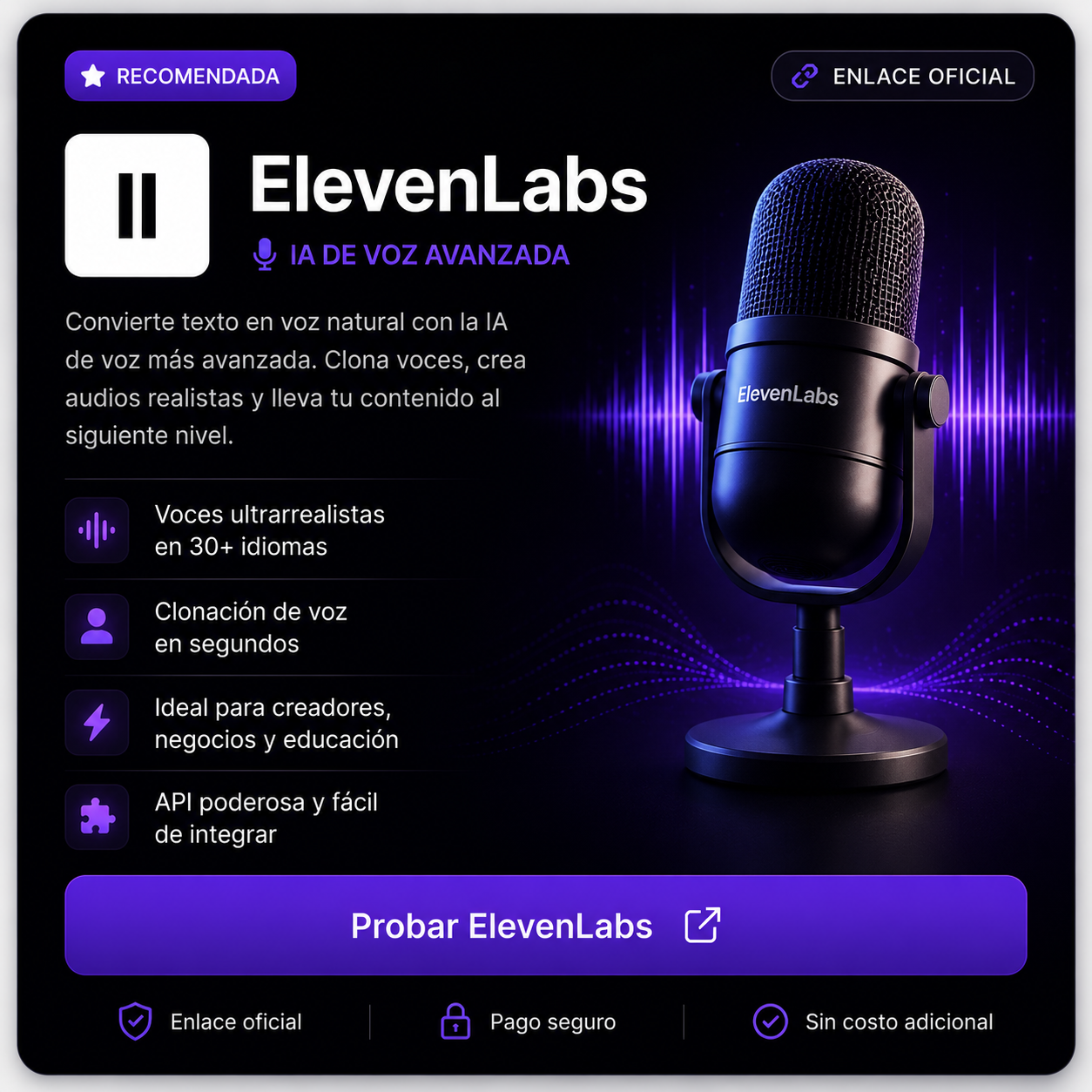 ElevenLabs: la mejor IA para generar voces realistas en 2026 | EasyLifeAI
